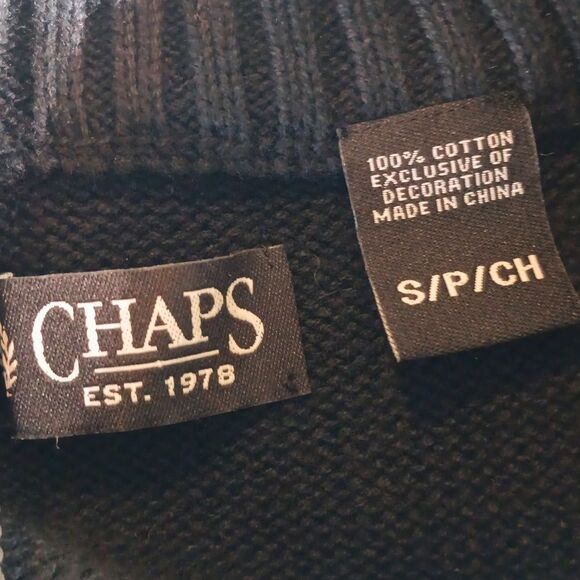 Chaps Cotton Zippered Pullover - Picture 9 of 12